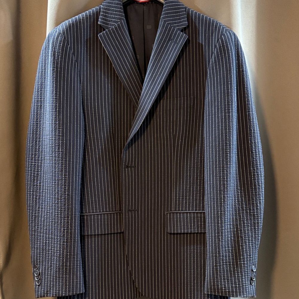 Tommy Hilfiger Blue Pinstripe Men's Sport Coat 40S